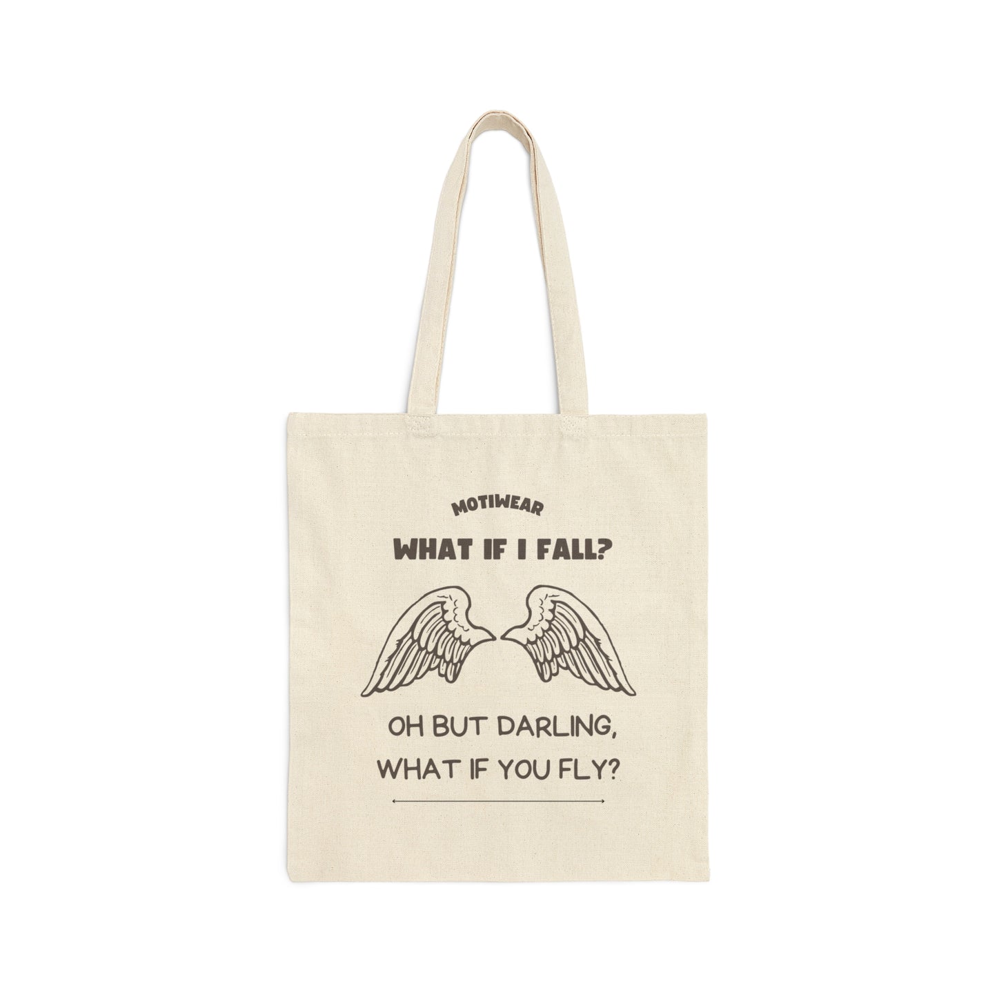 ‘What if you fly’ Cotton Canvas Tote Bag