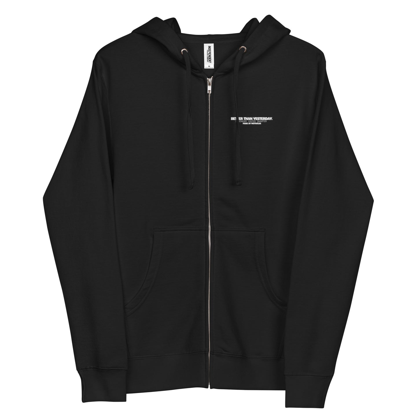 '1% Better2.0' zip up hoodie - Navy